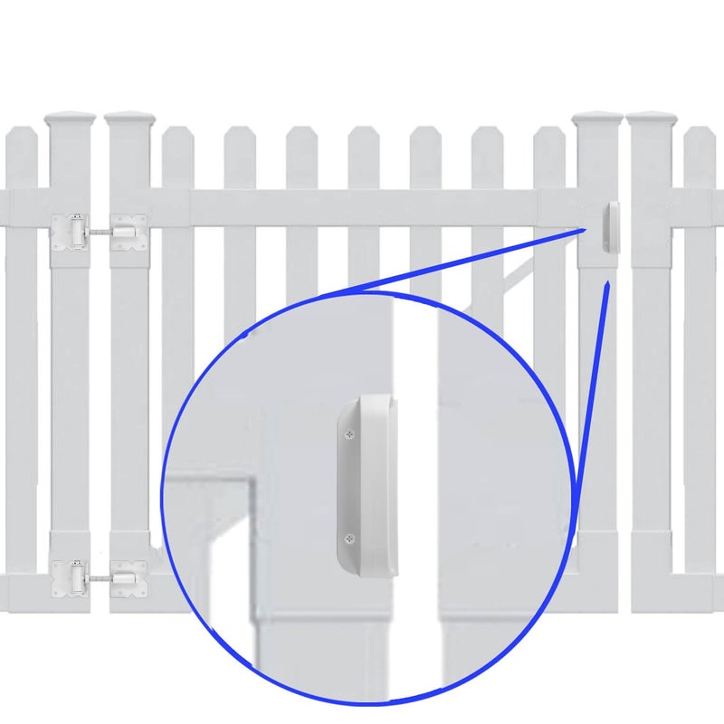Jake Sales Universal Nylon GATE Handle -White: Pull Works with Wood, Metal, or Vinyl Gates. (1 Pack) - Image 4